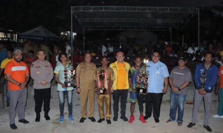 Polres Kepulauan Tanimbar Berhasil Mengamankan Final Pertandingan Bola Voly Antar Desa