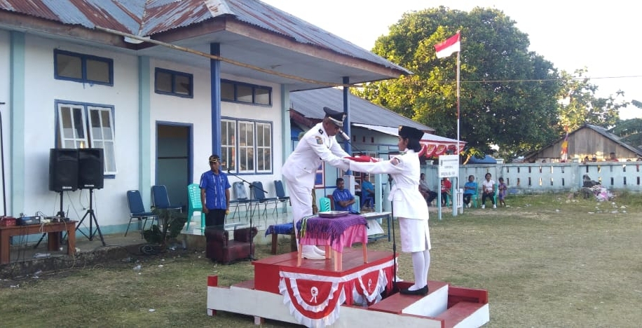 Ini Pesan Kades Otemer Bagi Warga Saat Jadi Irup HUT RI ke-78